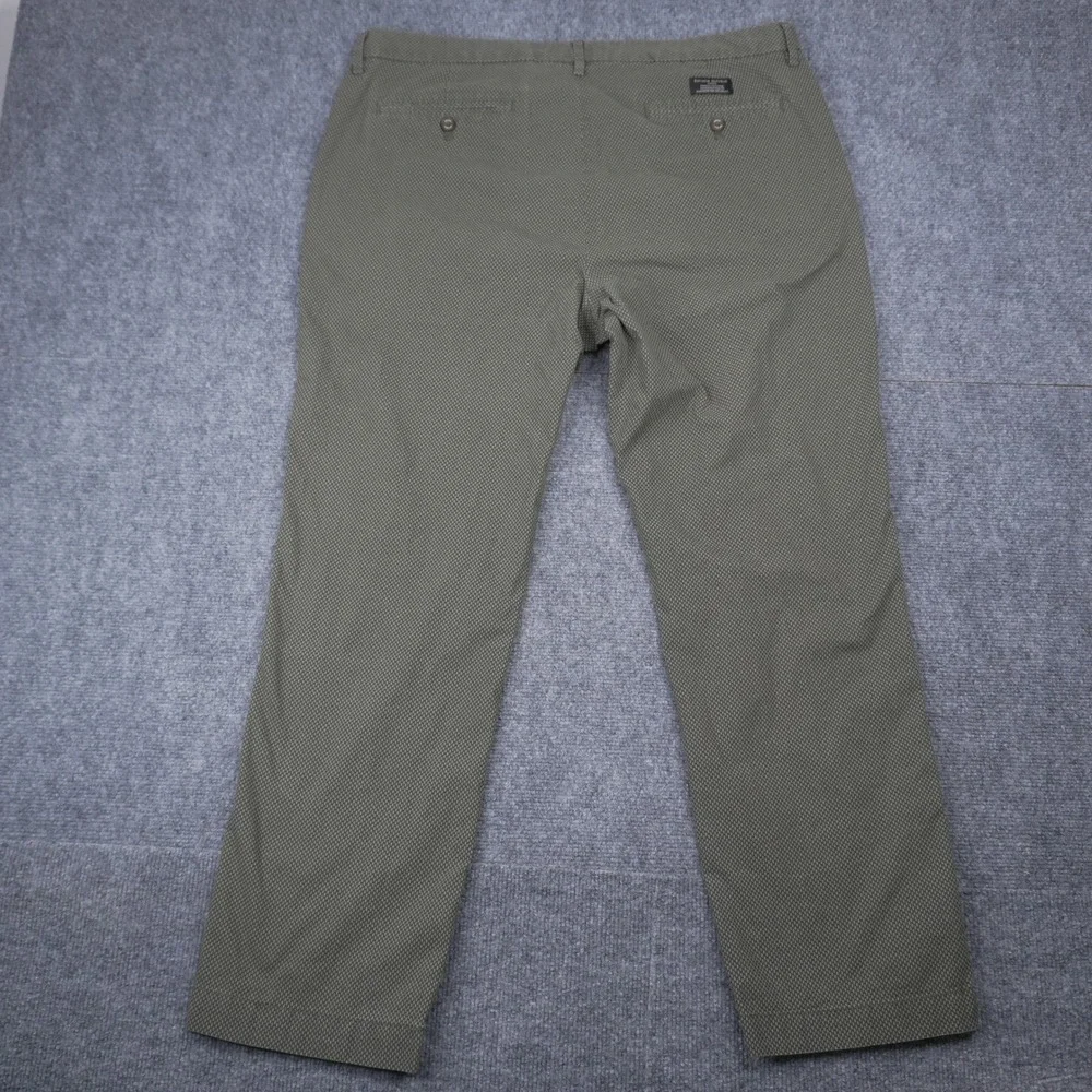 Banana Republic Aiden Chino Pants Mens 36x30 Olive Green Textured Slim Fit